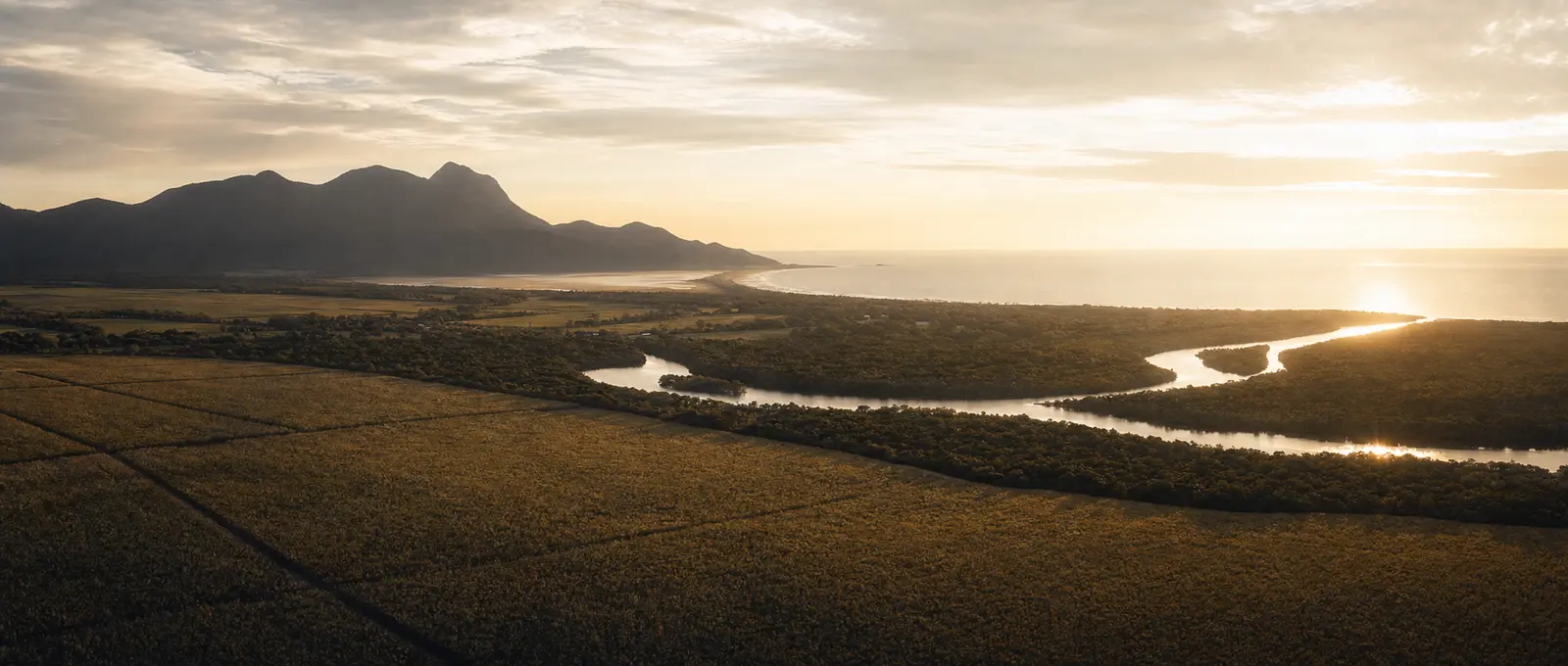 North Queensland coastal landscape at dusk